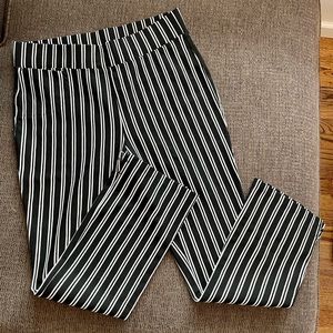 cropped pant with flare leg